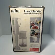 Braun Handblender + Chopper Hachoir Gourmet Edition MR-370 VINTAGE NEVER USED
