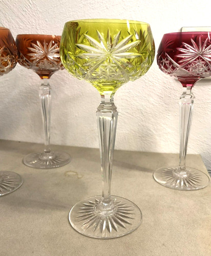 Verre vin cristal - à, doublé