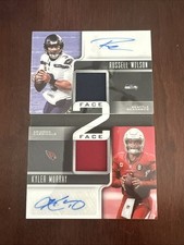 2020 Panini Playbook Face2Face Dual Patch Auto Russell Wilson & Kyler Murray /10
