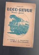 spécial loco revue 1951 aout  train électrique chemin de  fer miniature planche