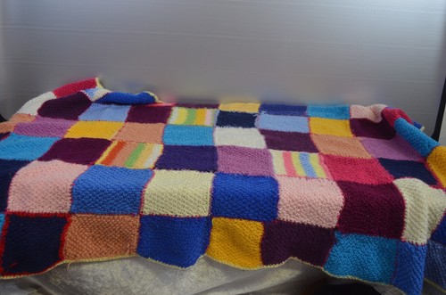 Ancienne couverture laine fait - ancienne,