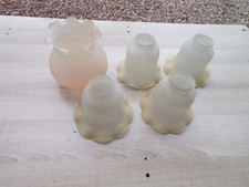 Lot de 5 TULIPES en verre