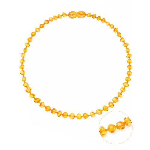 Collier ambre miel mer - ambre,