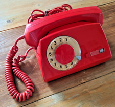 Ancien TELEPHONE POLONAIS RWT ELEKTRIM vintage ASTER 72F de 1975 ROUGE RARE