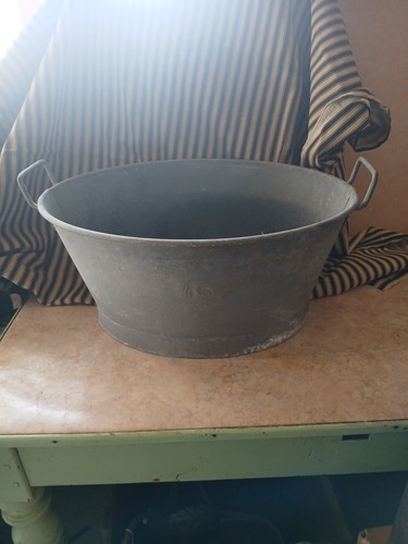 Bassine ovale en zinc - 46, x