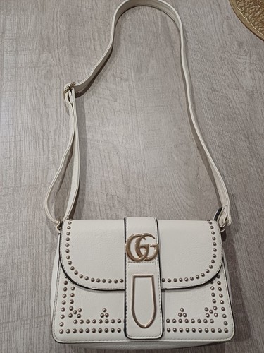 Sac main blanc - blanc, bandoulière