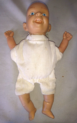 Old little swimmer doll - little,