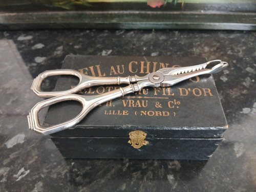 Pince sucre manche - manche, argent