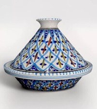 Moroccan Tajine Tagine 11” Hand Made & Painted Cooking Serving Bowl Ceramic