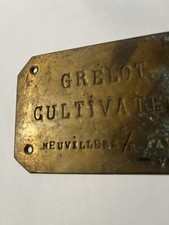 plaque Proprete Laiton Bronze