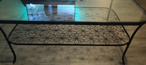 Table basse noir fer - ,