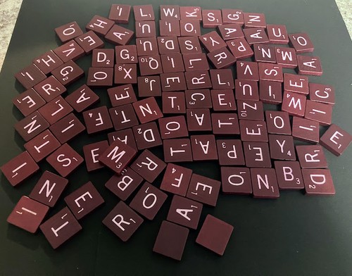 Vintage deluxe scrabble game - vintage,