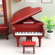 Piano En Bois avec Tabouret
