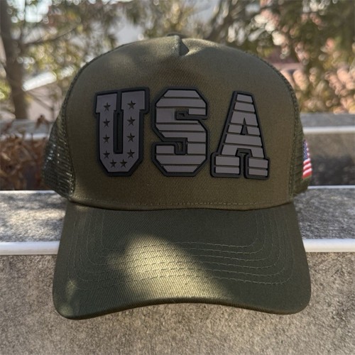 Casquette trucker homme verte