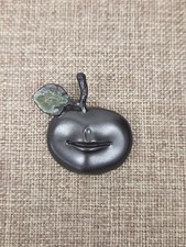 Claude Lalanne POMME BOUCHE Bronze Brooch Apple Mouth A-B Paris