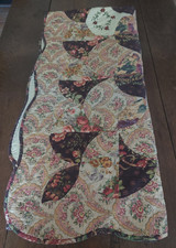 Vintage Cotton Floral Patchwork Style Bed Top 160 X 160cm