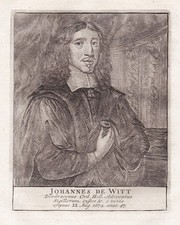 Johan De Witt Dutch Republic Statesman Dordrecht Il Haye Portrait