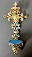 Antique Enameled Gilded Bronze Cloisonne Blessen.