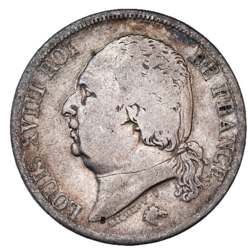 Louis xviii francs - francs, 1816