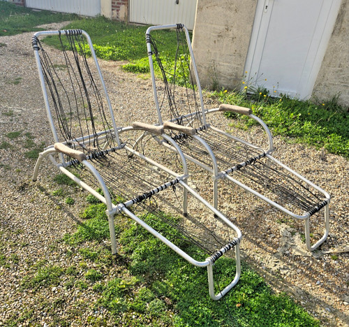 Paire chaises longues transat - chaises,