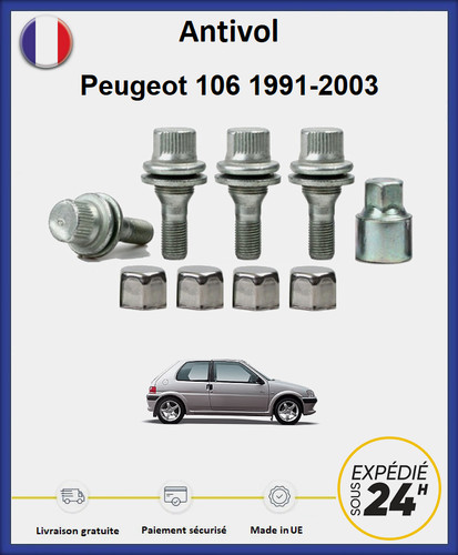 Ecrous antivol roues - ecrous,