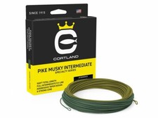 Cortland Pike Musky Intermediate Olive/Green 100ft Soies mouche 