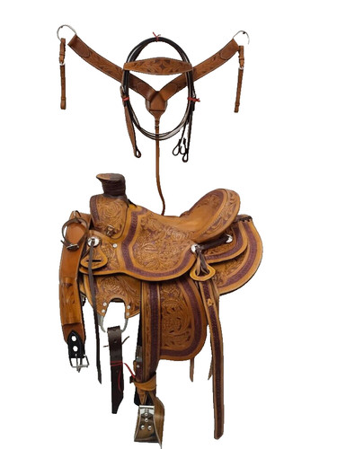 Selle cuir western - selle,