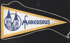 (scoutisme)   fanion scout abbaye de MAREDSOUS ( en toile)   (P46340)