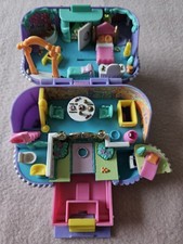POLLY POCKET 1997 Jewel Secrets Case ULTRA RARE Purple & Gold, Bluebird, Vintage