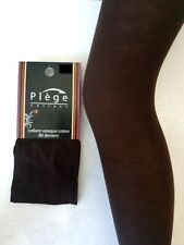 COLLANT OPAQUE COTON MARQUE PIEGE 80 DEN COULEUR MARRON