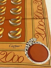 CARTIER FOULARD  SILK SCARF ANNÉES 2000