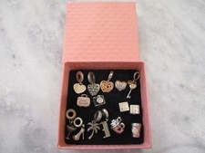AUTHENTIC PANDORA STERLING 925/ALE CHARMS(15)TRAVEL/HEART/LOVE/DICE/PETS/KEY/CUP