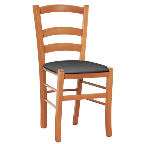 Chaise bois venise - cerise, avec