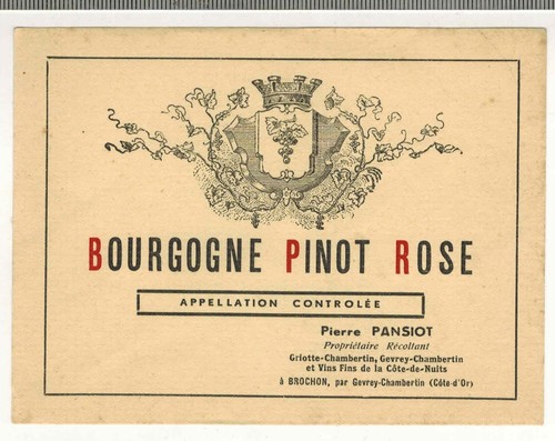 Etiquette vin de - etiquette,