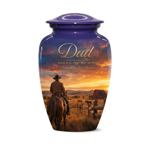 Urne crémation cowboy - de, de