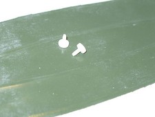 Dinky Toys, 2X Military Brockway Bridge Door Canoe Caps (R35)
