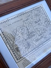 Carte Ancienne Haute Époque Gravure XVIeme Bible Ancien Testament Israël Égypte