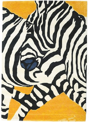 Zebra yellow touffeté la - yellow,