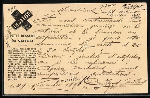 Carte postale précurseur