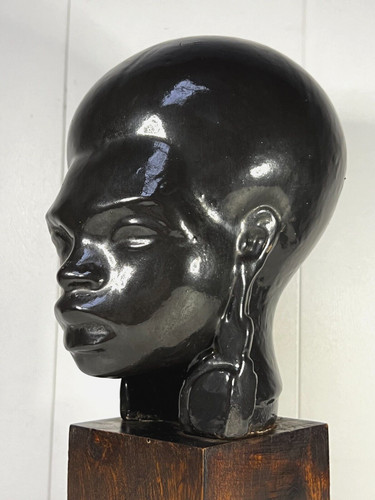 Sculpture buste africaine - buste, d'africaine