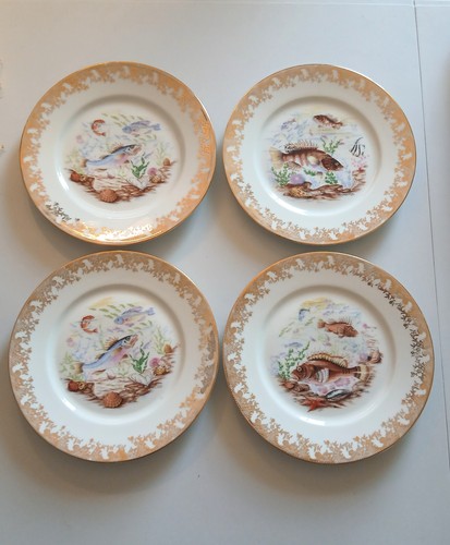 Lot assiettes poisson - lot, 4