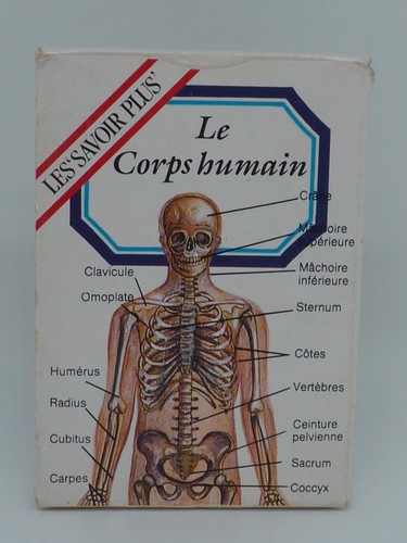 Jeu cartes corps humain - de, le