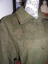 Rare ancien manteau long laine