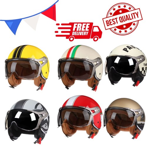 Casque moto retro vintage - casque, de