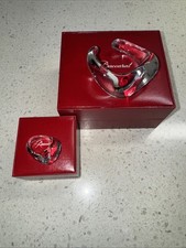 Baccarat Cristal Ring (Size 7 ) and matching Cristal bracelet (small) with box