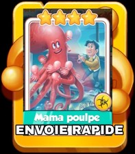 Mama poulpe X 1 carte set Aquarium coin master