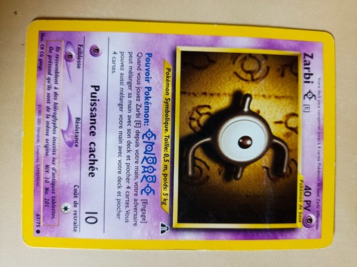 Carte pokémon zarbi 75 - e, 67/75