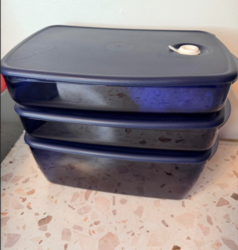Tupperware vent serve navy - n,