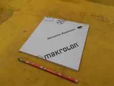 MAKROLON CLEAR POLYCARBONATE SHEET glazing plastic flat stock 1/4" x 8" x 8"