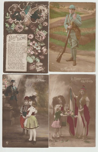 Lot cartes patriotiques - lot,